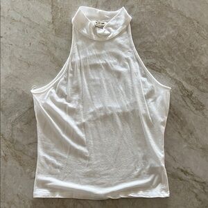 NWOT White Sleeveless Top, Size L